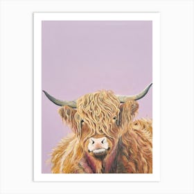 Hairy Coo Highland Cow SB Art Print