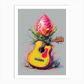 Acoustic Guitar Canvas Print Art Print