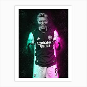 Martin Odegaard Style Art Print