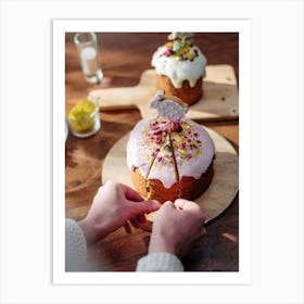 Cake With Icing 1 Art Print