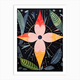 Bird Of Paradise 1 Hilma Af Klint Inspired Flower Illustration Art Print