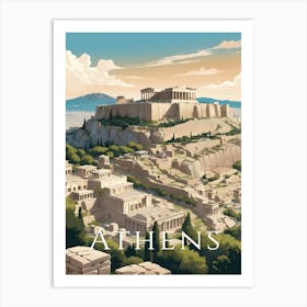 Athens Acropalis Art Print