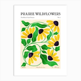 Prairie Wildflowers The Black Eyed Susan Art Print