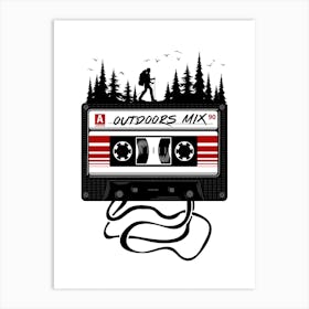 Mixtape Forest Music Art Print