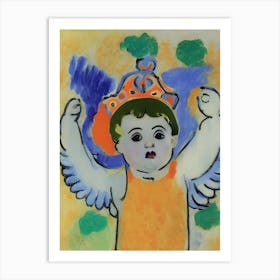 On The Wings of a Cherub Art Print