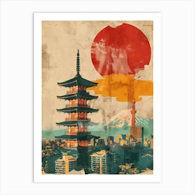 Universal Studios Japan In Osaka Mid Century Modern  1 Art Print