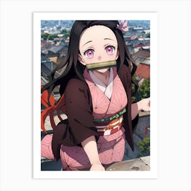 Demon Slayer Nezuko Kamado (34) 1 Art Print