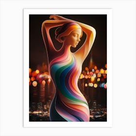 Rainbow Woman Art Print