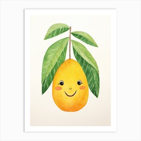 Friendly Kids Mango 2 Art Print