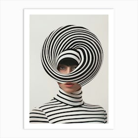 Striped Hat Art Print