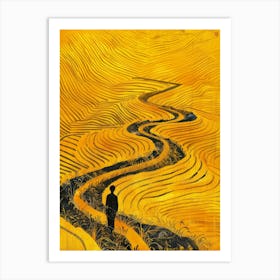 Yellow Rice Fields Art Print