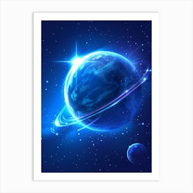 Planets In Space Art Print