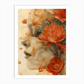 Abstract Flower Painting 7 Art Print