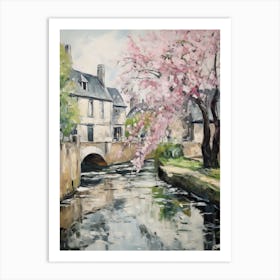 Bourton On The Water (Gloucestershire) Painting 3 Art Print