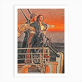 Titanic Love Story Movie Art Print