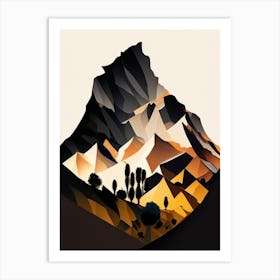Teide National Park Spain Cut Out Paper Art Print