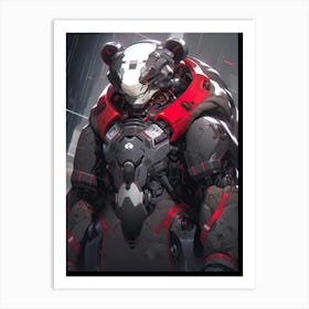 Futuristic Bear Art Print