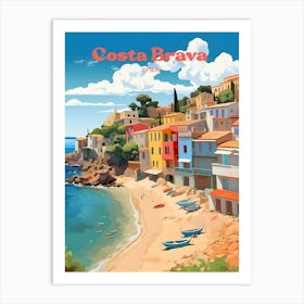 Costa Brava Spain 1 Travel Poster 3 4 Resize Art Print