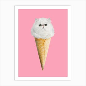 Kitty Ice #1 Art Print