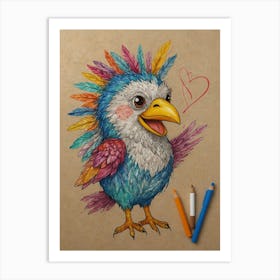 Colorful Bird 1 Art Print