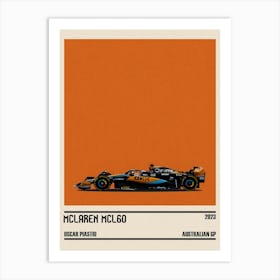 Mclaren Mcl60 Mercedes F1 8° Australian Gp Melbourne 2023 Oscar Piastri Art Print