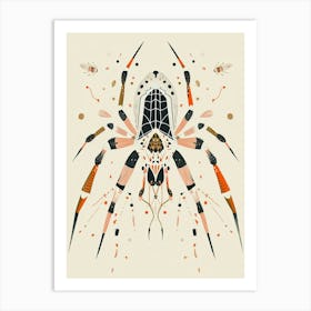 Colourful Insect Illustration Spider 1 Art Print