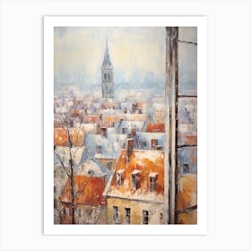 Winter Cityscape Bruges Belgium 2 Art Print
