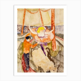 Equestrienne And Assistant, Charles Demuth Art Print