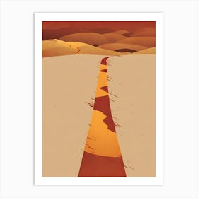 'THE PATH' boho art, path Art Print