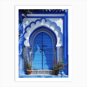 Blue Door In Morocco 2 Art Print