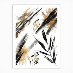 Abstract Brushstrokes 21 Art Print