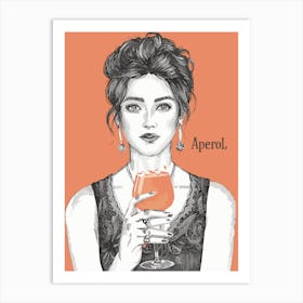 Aperol Spritz Orange - Aperol, Spritz, Aperol spritz, Cocktail, Orange, Drink  Art Print