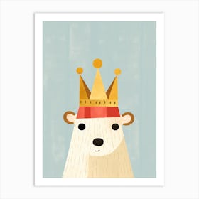 Little Capybara 1 Wearing A Crown Art Print