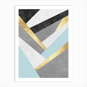 Geometric textures composition 3 Art Print