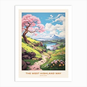 The West Highland Way Scotland 4 Hike Poster Art Print