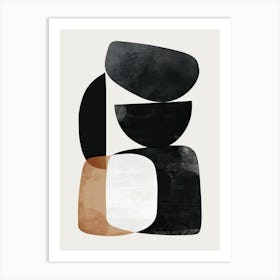 Barcelona Stone Park Bauhaus Minimalist Art Print