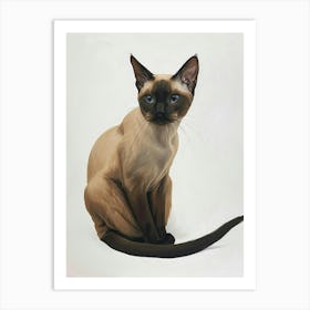 Tokinese Cat Painting 1 Art Print