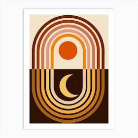 Moon And Sun Art Print