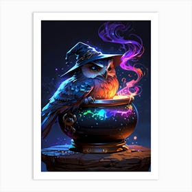 Witch Owl 3 Art Print