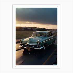 Car On The Road~Reimagined Art Print