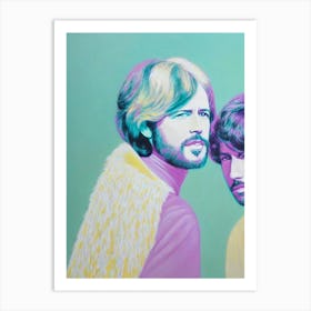 Bee Gees Colourful Illustration Art Print