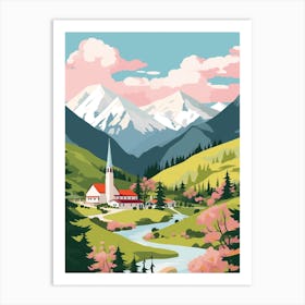 Austria 2 Travel Illustration Art Print