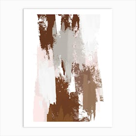 Abstract Mocha Painting Art Print