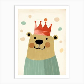 Little Beaver 3 Wearing A Crown Art Print