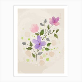 Watercolor Flowers 31 Art Print