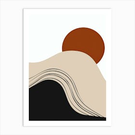 Madrid Minimal Tones Minimalist Bauhaus Art Print