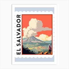 El Salvador 1 Travel Stamp Poster Art Print