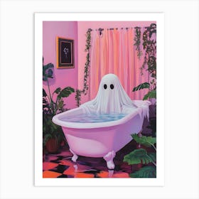 Ghost In The Bath Art Print