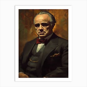 Gangster Art Don Vito Corleone The Godfather 4 Art Print