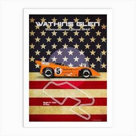 Watkins Glen, McLaren, Denny Hulme Art Print